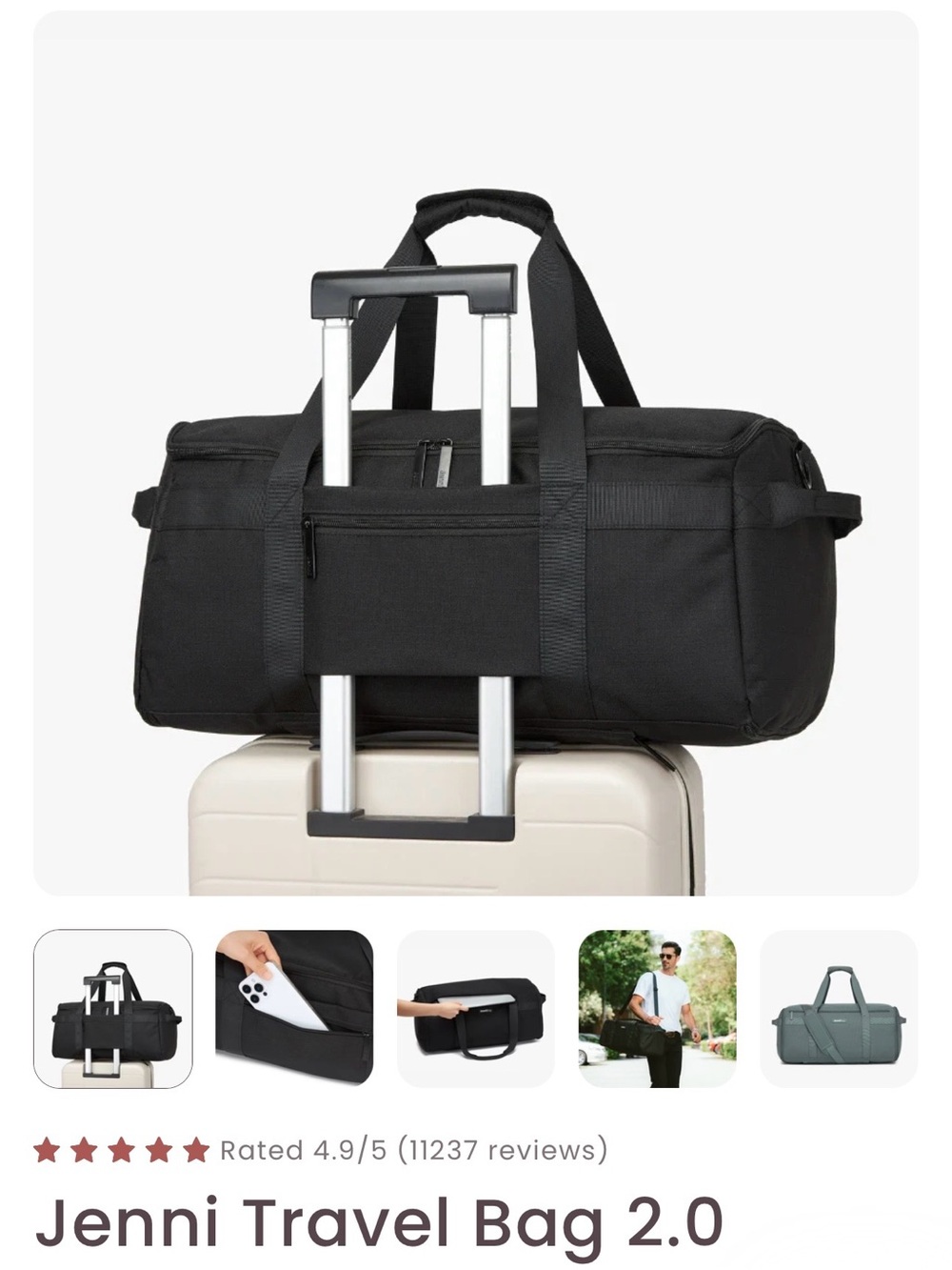 The Jenni Bag 2.0, roller edition, new and unused. Black - Picture 3 of 10